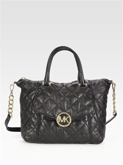 michael kors quilted leather satchel zip up|Michael Kors mini dresses.